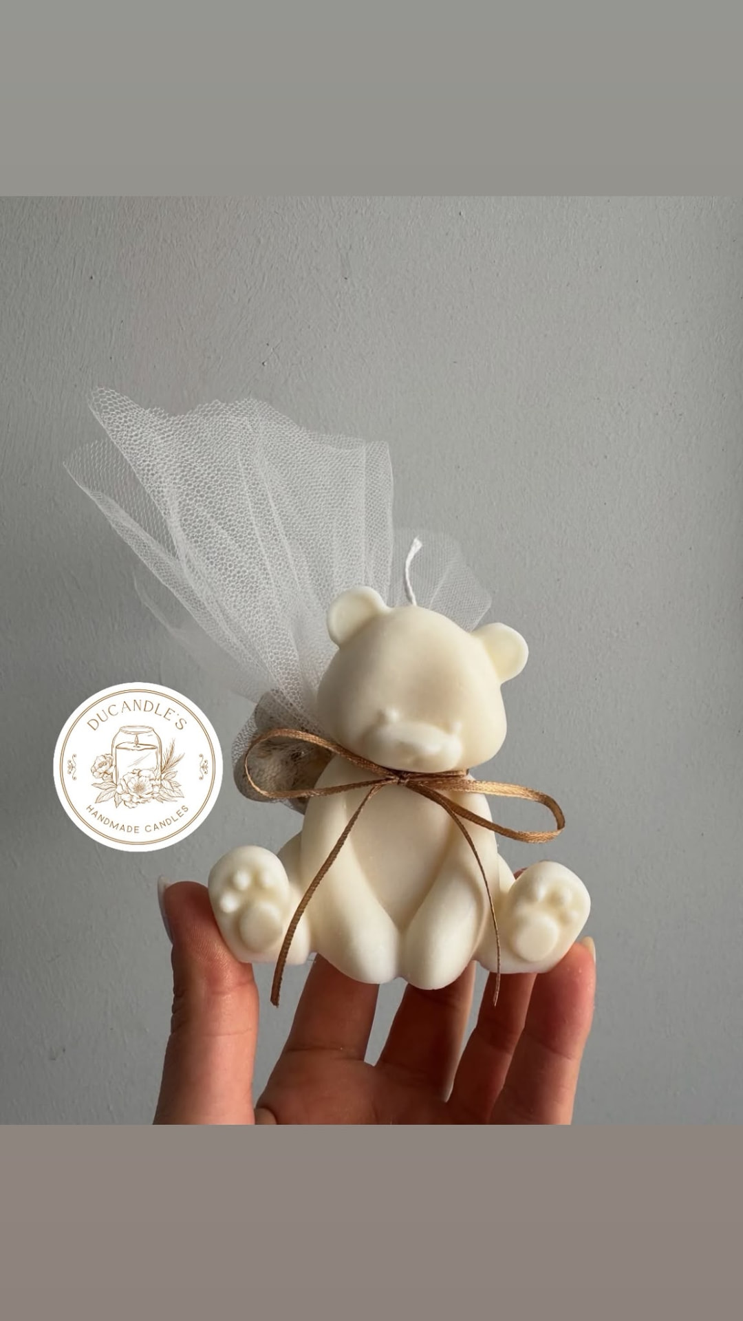 Orsetto con velo di tulle